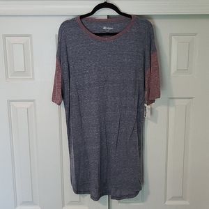 LuLaRoe Unisex Patrick T XL NWT Gray and Red